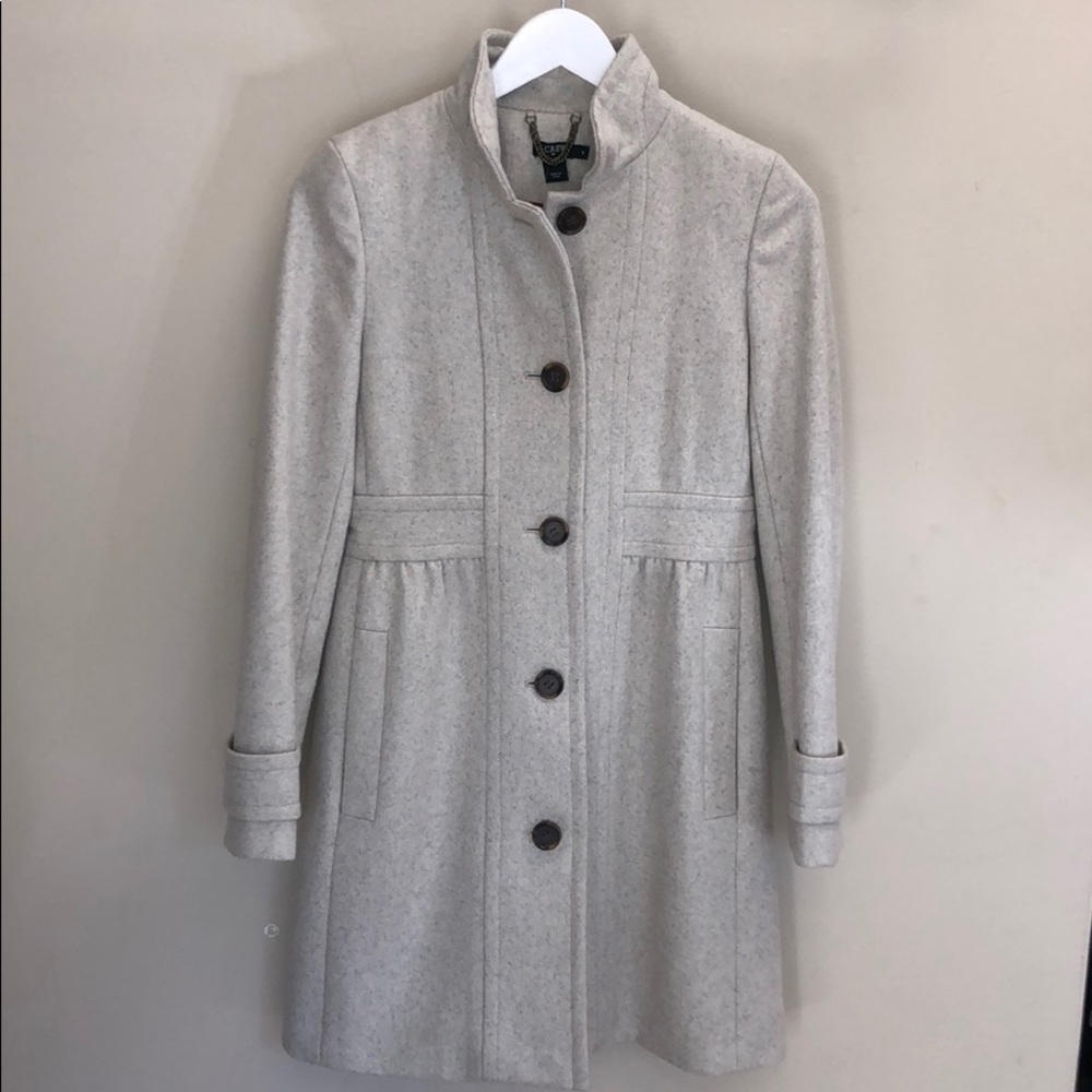 J Crew Grey Peacoat
